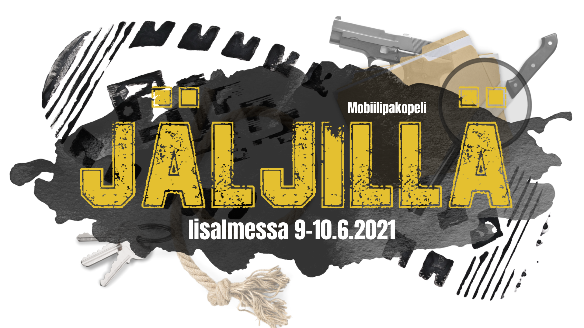 Jäljillä -pelin logo.